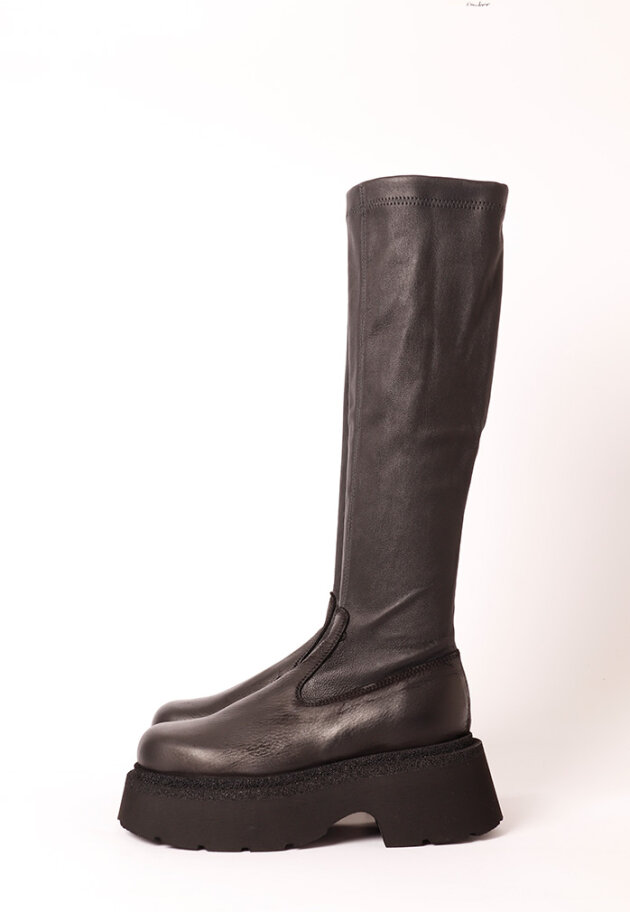 Lofina - Boot with stretch skin and a zipper