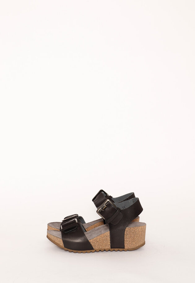 Sandal with wedge heel