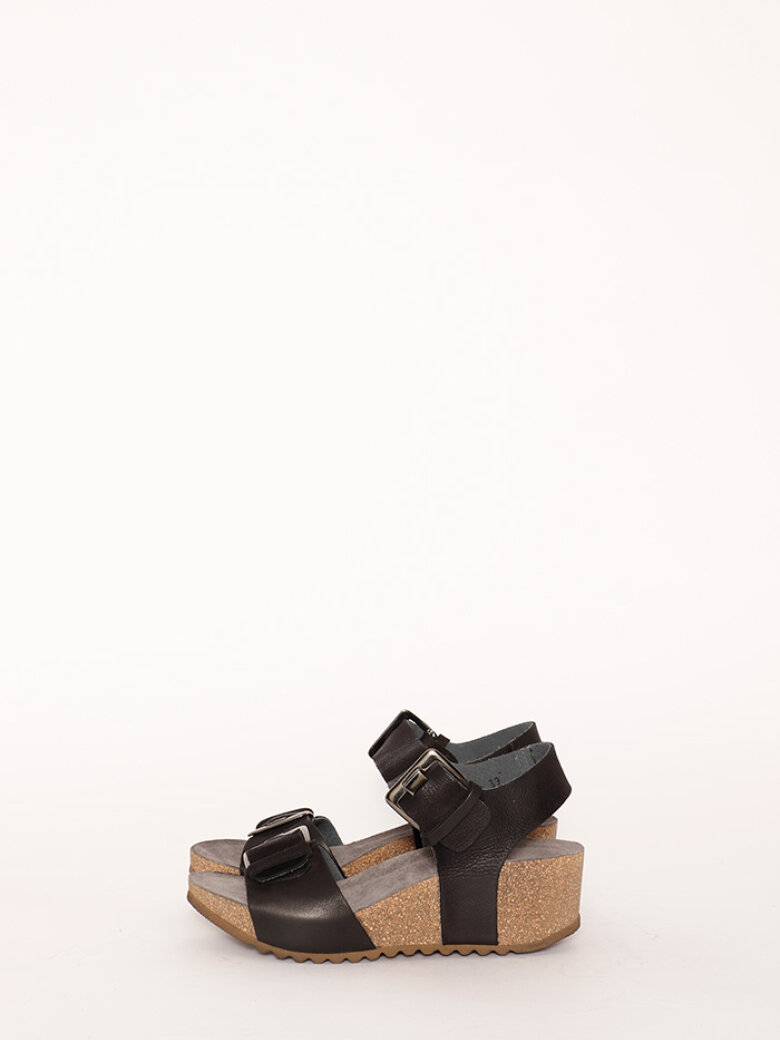 Sandal with wedge heel