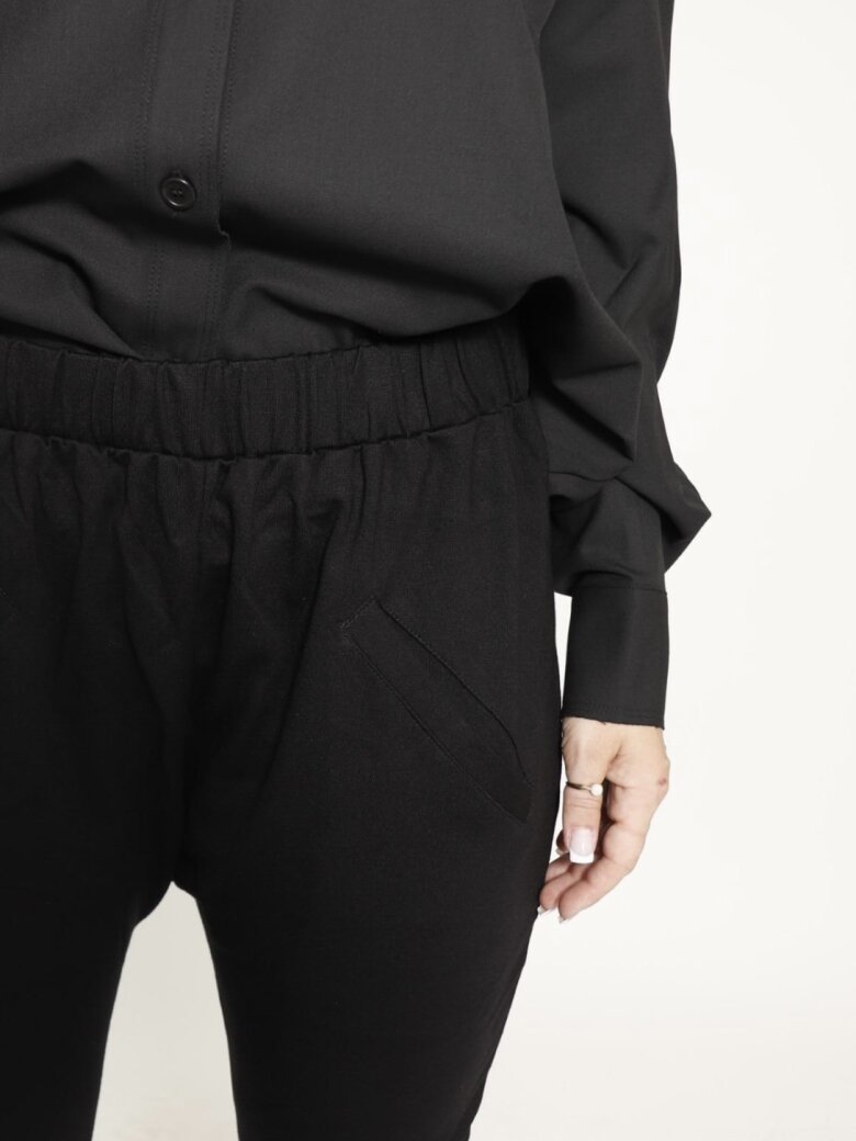 Sort Aarhus - Trousers with front pockets 