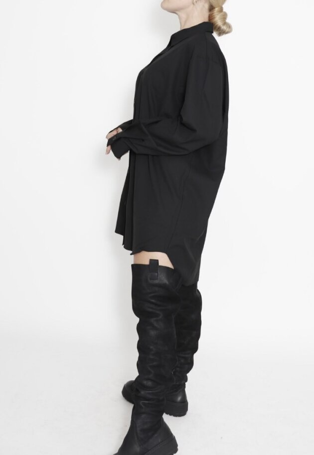 Sort Aarhus - Oversized fit skjorte med knapper