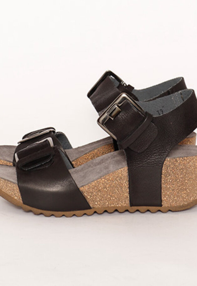 Sandal with wedge heel