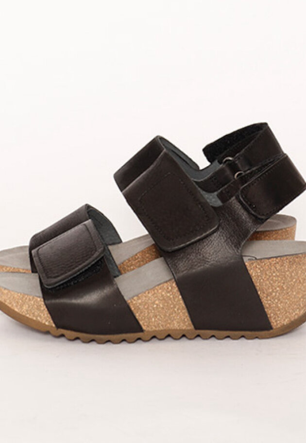 Sandal with wedge heel