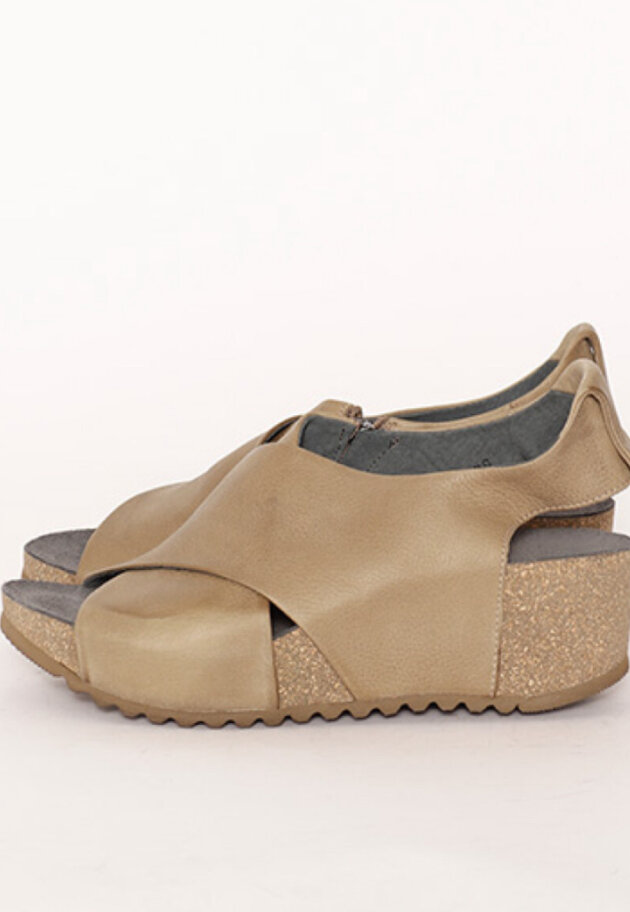 Sandal with wedge heel