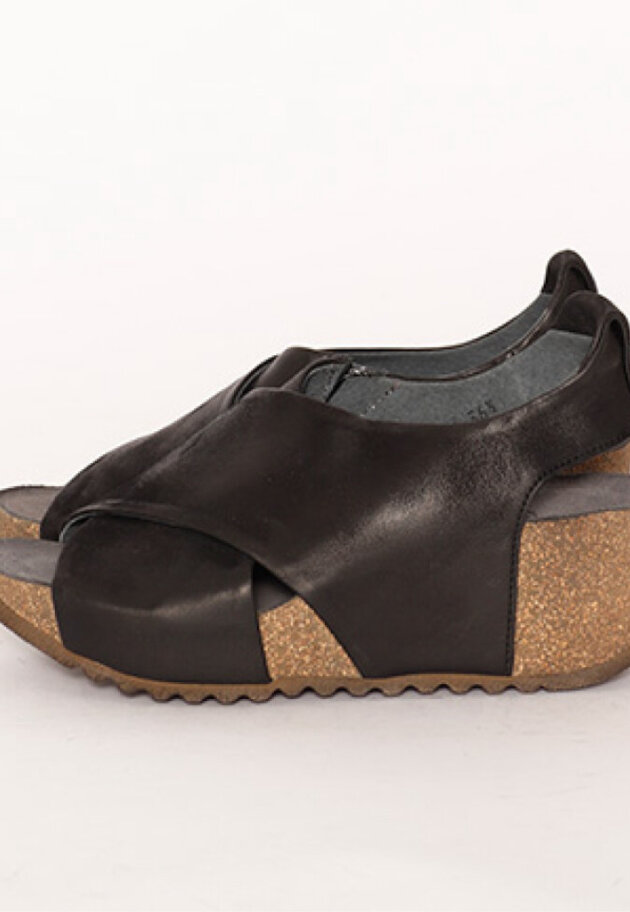 Sandal with wedge heel