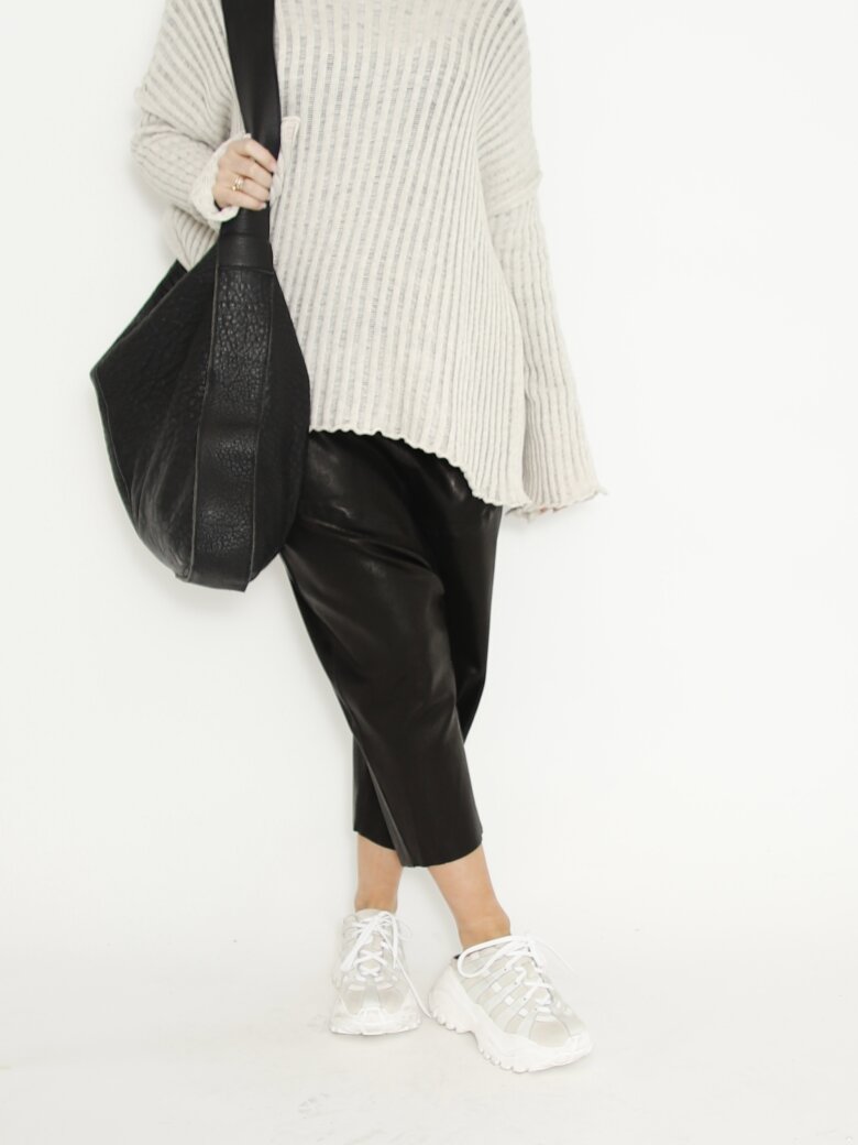 Sort Aarhus - Knit blouse in cotton