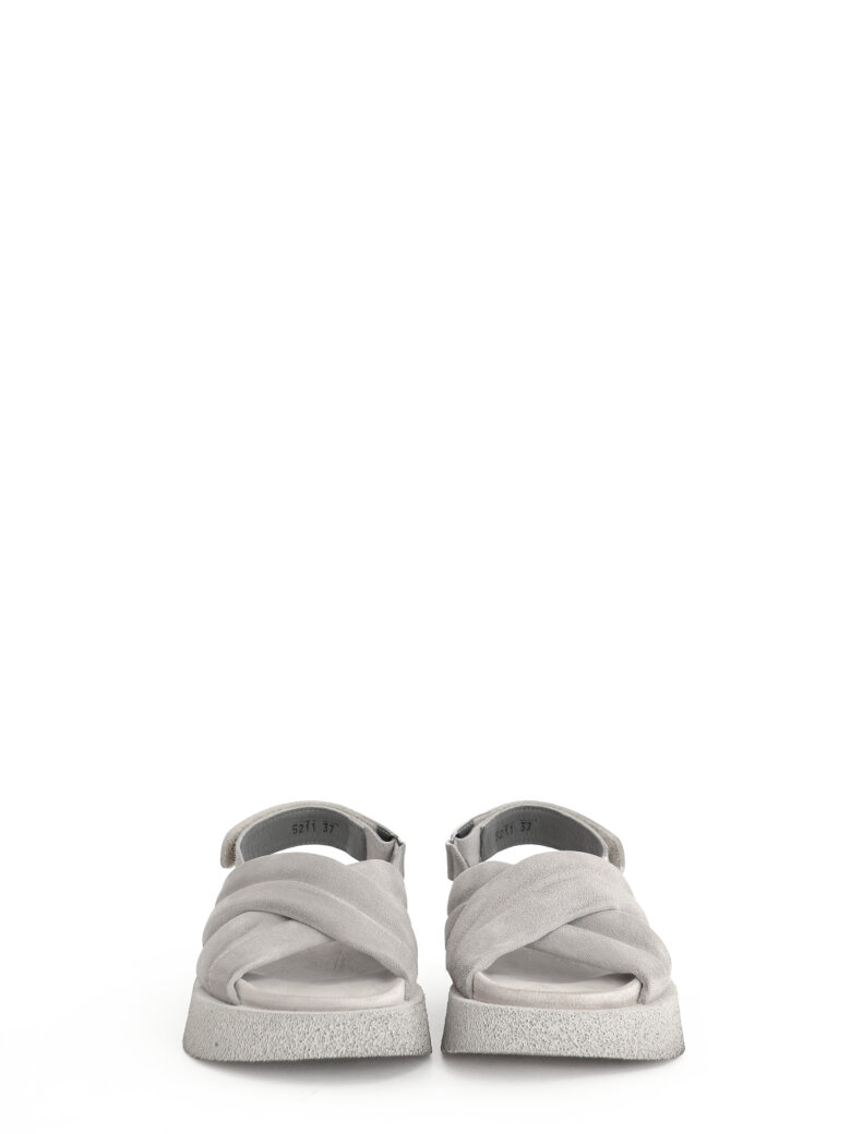 Lofina - Sandal in suede with velcro closure