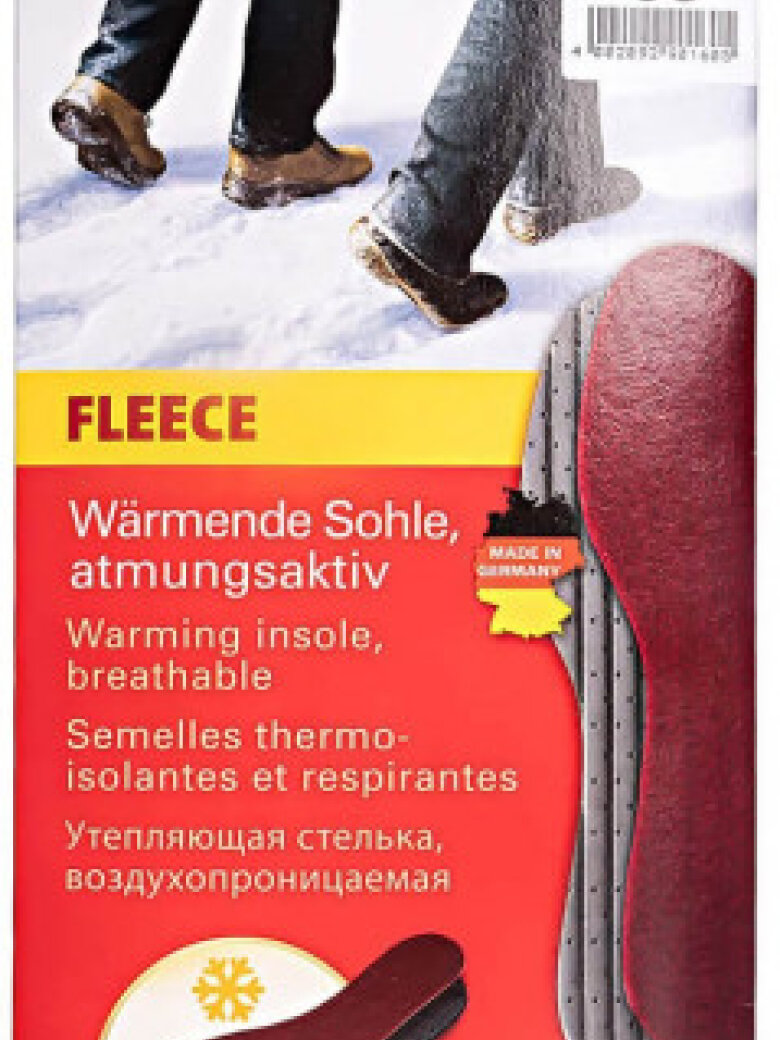 Fleece boot insole