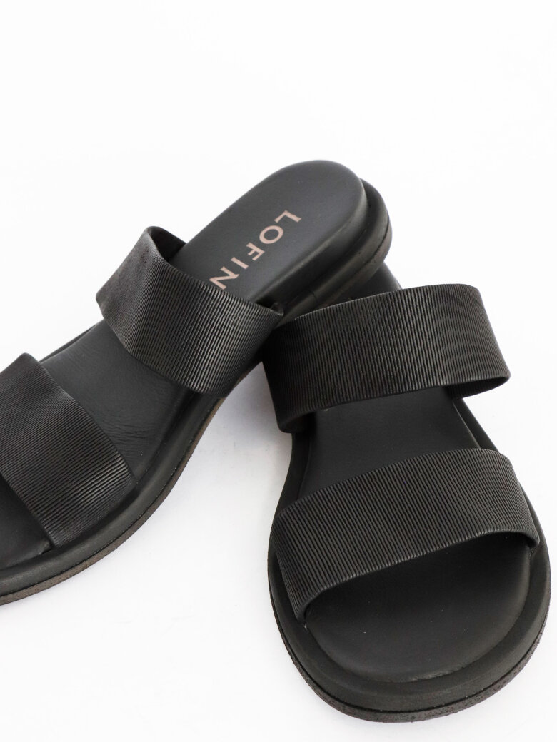 Lofina - Sandal with elastic and a leather sole