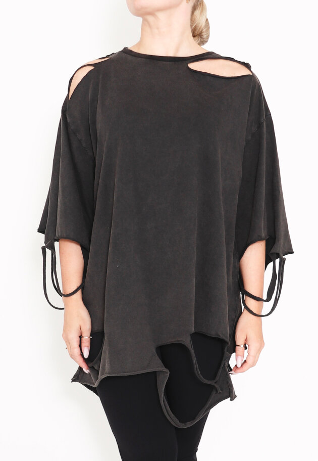 Sort Aarhus - Oversize shirt with holes