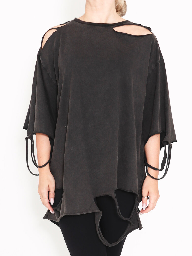 Sort Aarhus - Oversize shirt with holes