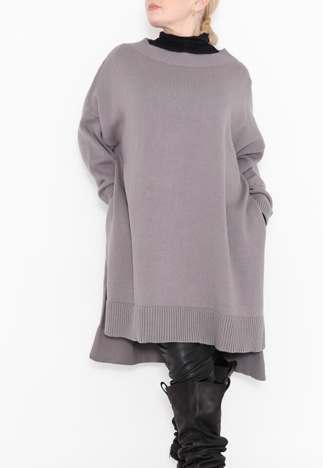 Sort Aarhus - Oversize knit in cotton