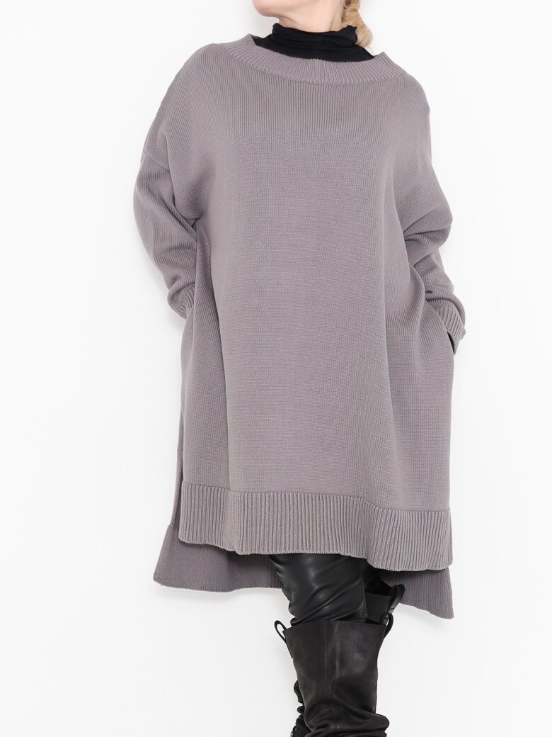 Sort Aarhus - Oversize knit in cotton