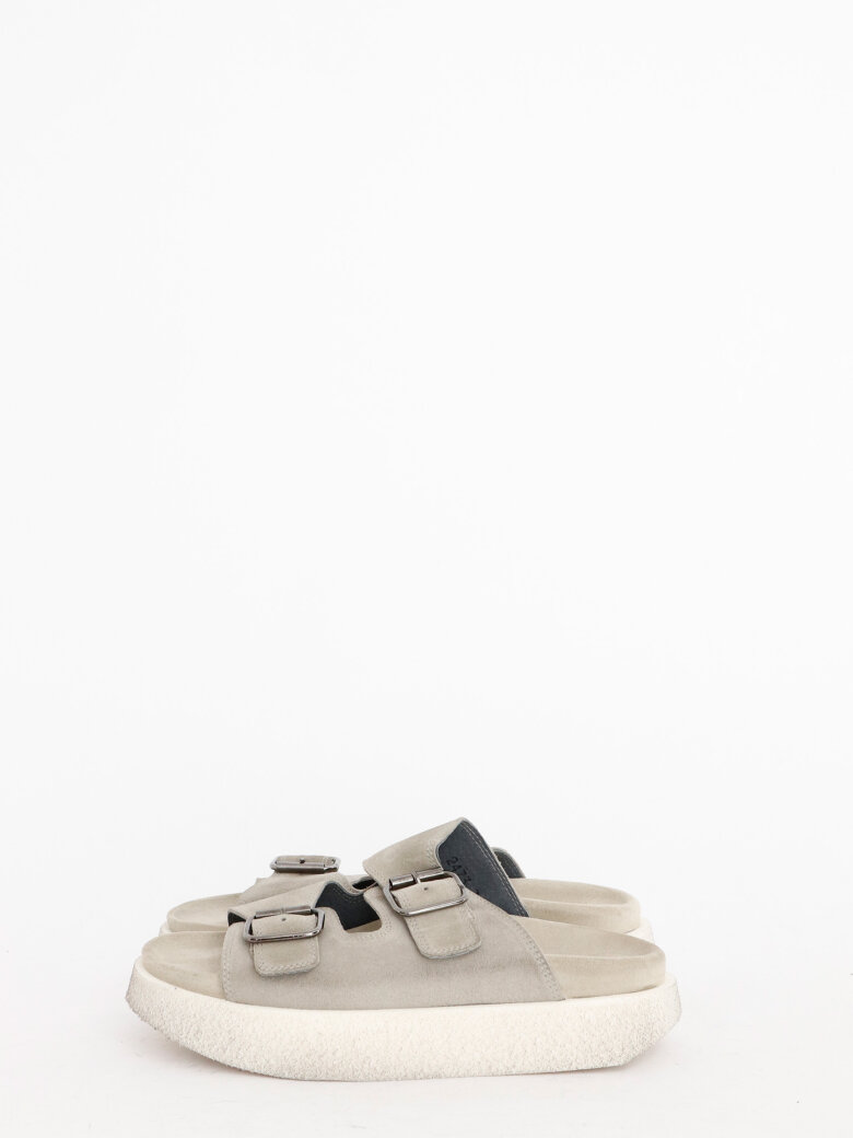 Lofina - Sandal in rubber with a micro sole and buckles