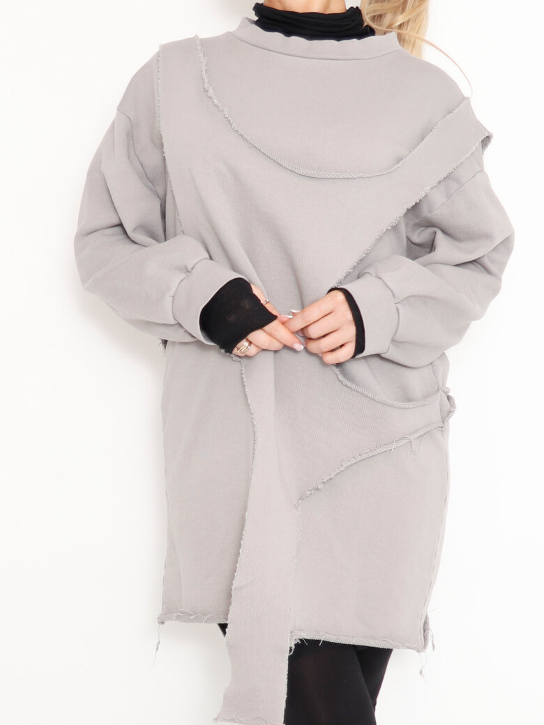 Sort Aarhus - Sweatshirt with raw details