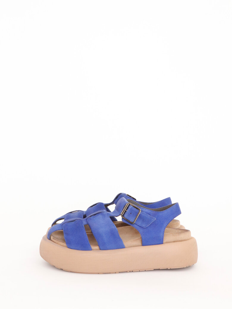 Lofina - Sandal in suede with buckle