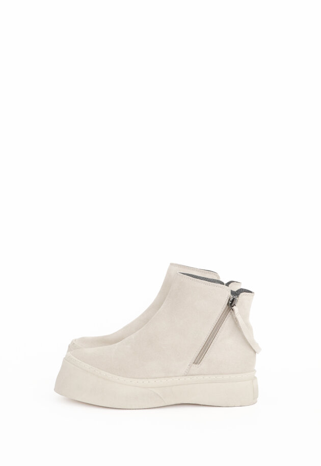 Lofina - Short boot in suede with zipper