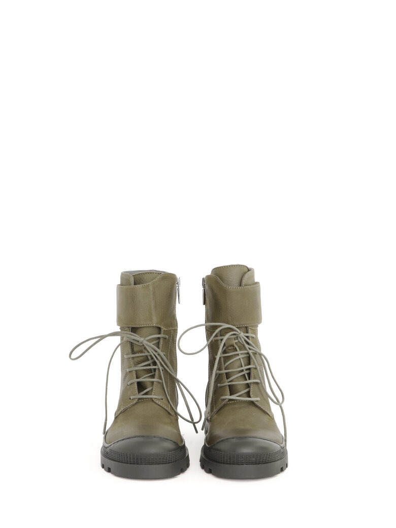 Lofina - Boot with velcro, zipper and laces