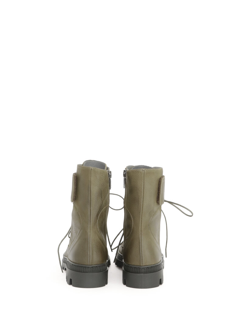 Lofina - Boot with velcro, zipper and laces