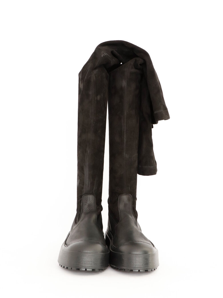 Sort Aarhus - Over-knee boots in soft suede