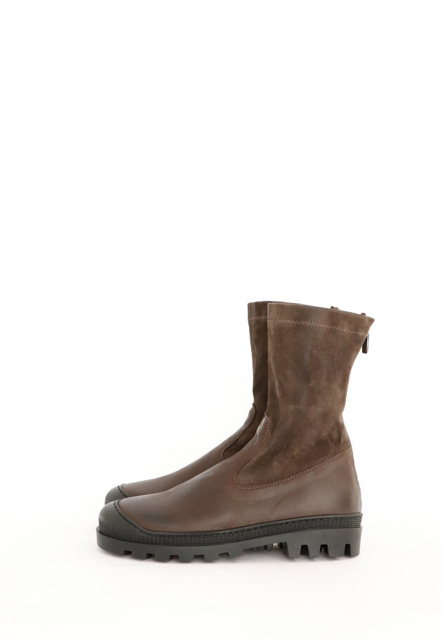 Lofina - Boot with suede and zipper