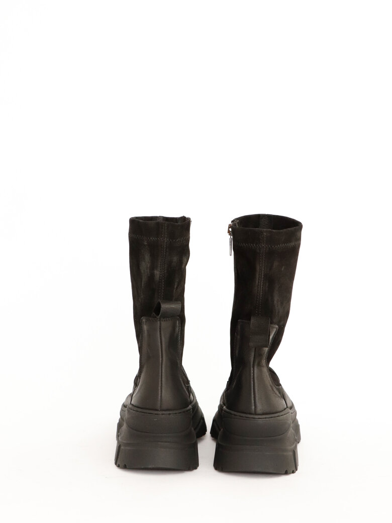 Lofina - Boot with suede and zipper