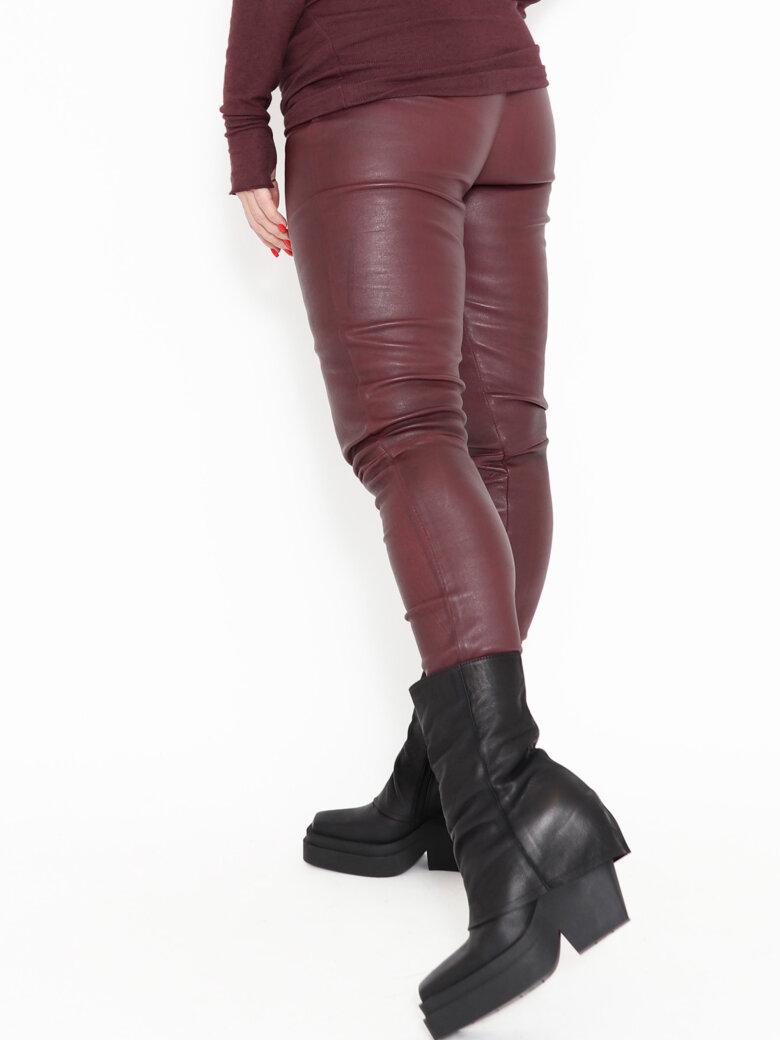 Sort Aarhus - Tight fit leather leggings