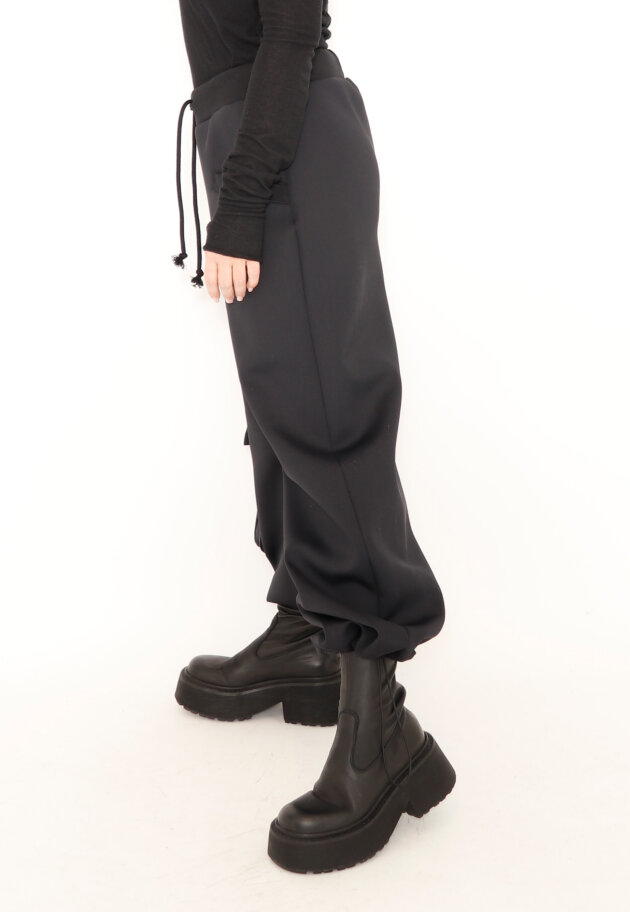 Sort Aarhus - Pants in neoprene with pockets and elastic