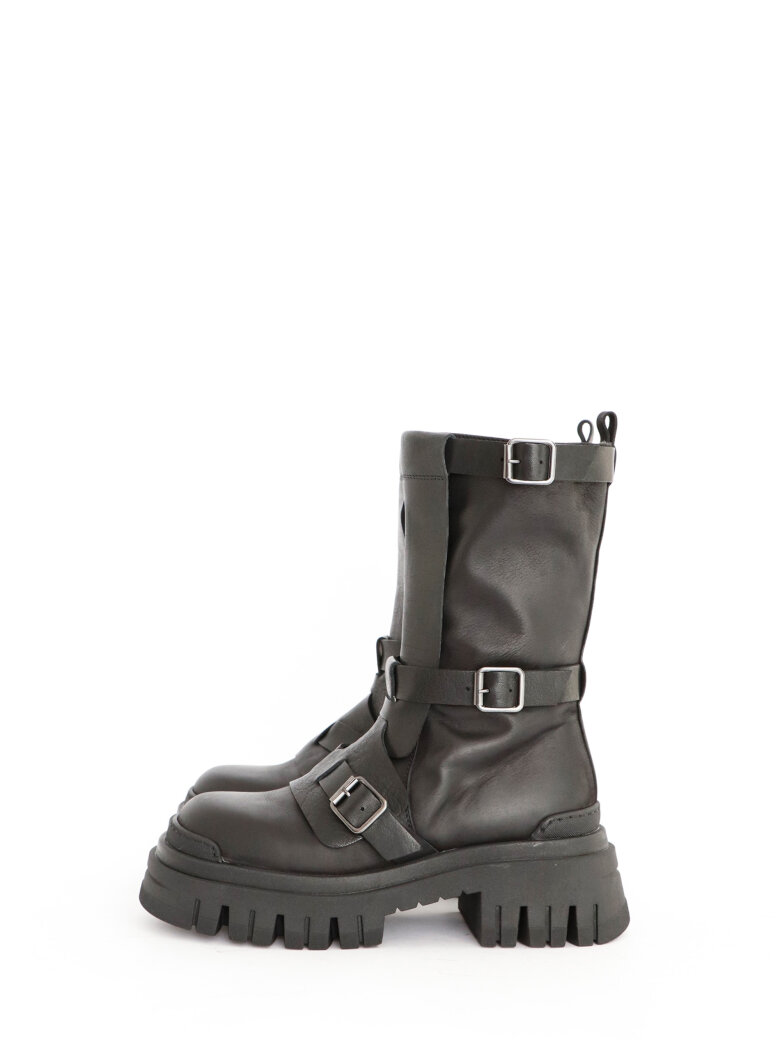 Lofina - Boot with buckles and zipper