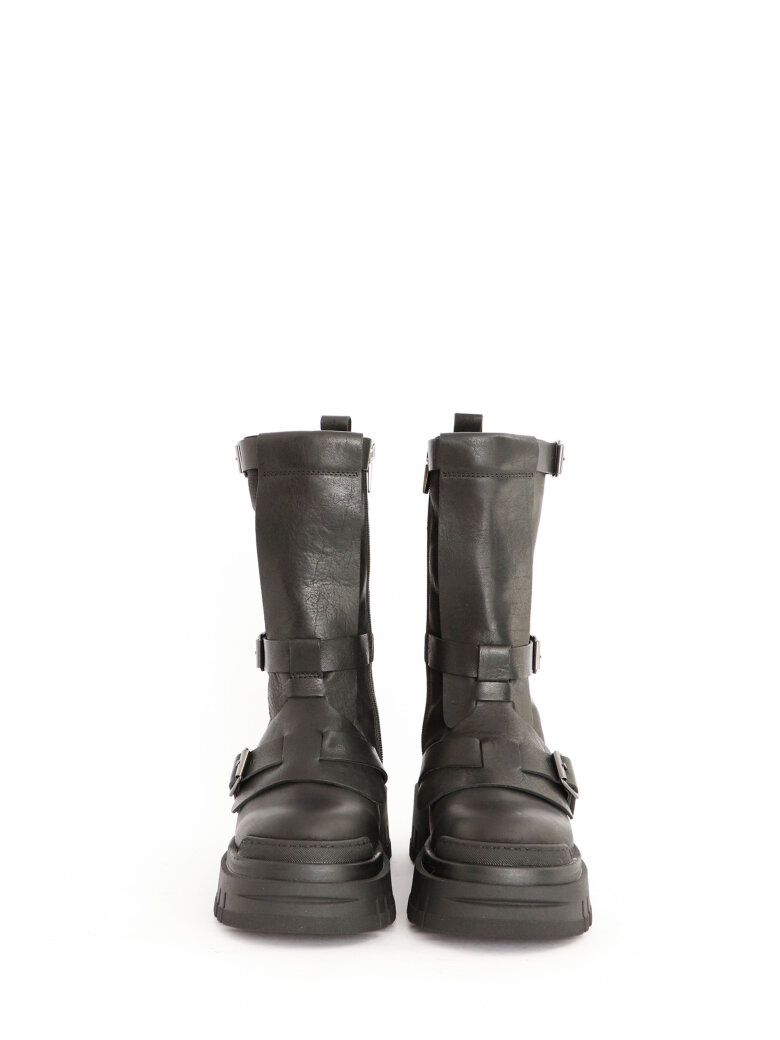 Lofina - Boot with buckles and zipper