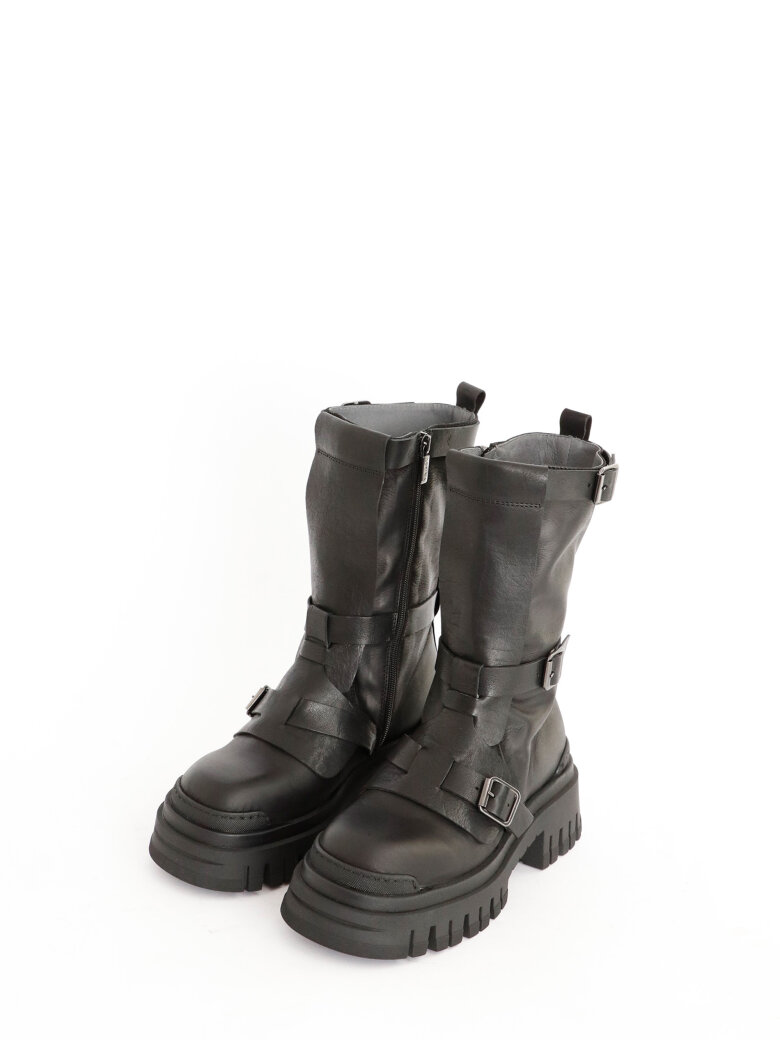 Lofina - Boot with buckles and zipper