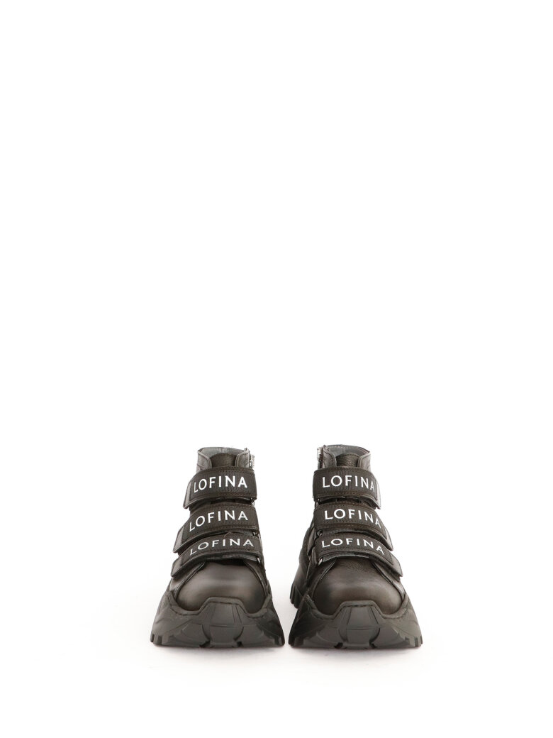 Lofina - Short boot with LOFINA logo and velcro