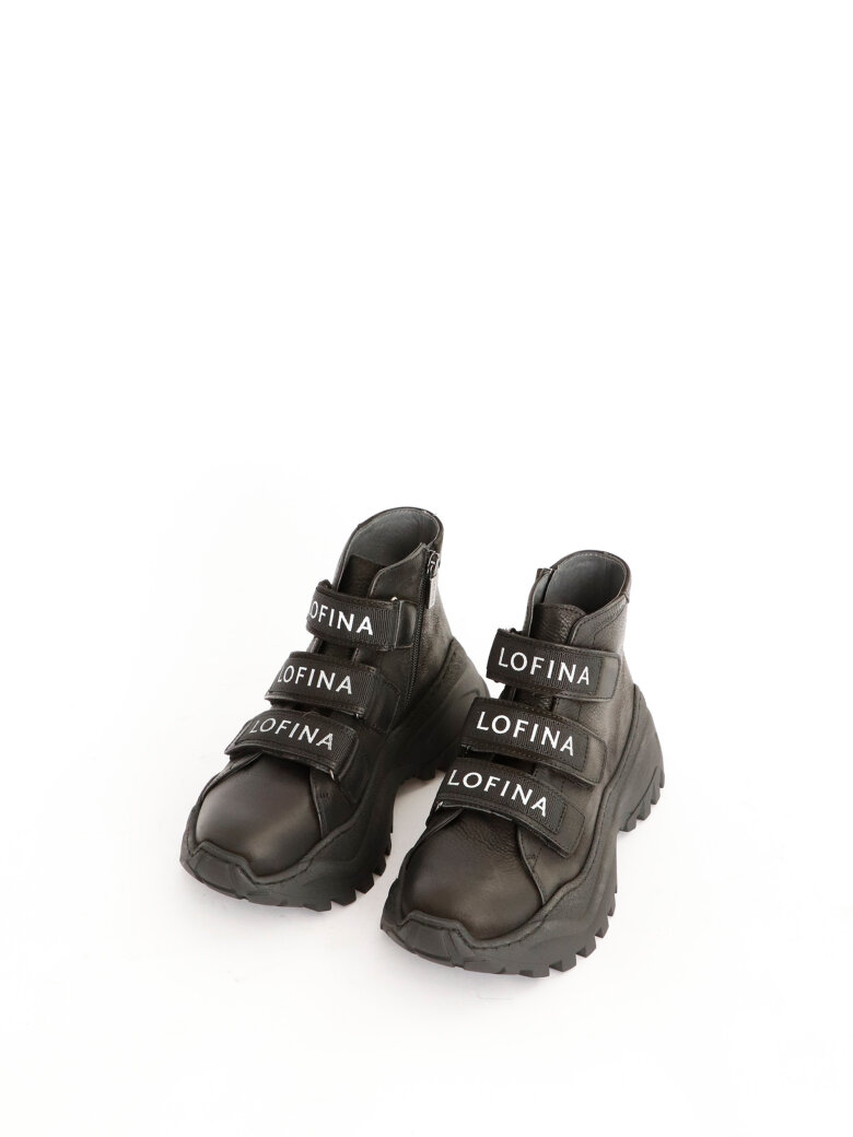 Lofina - Short boot with LOFINA logo and velcro