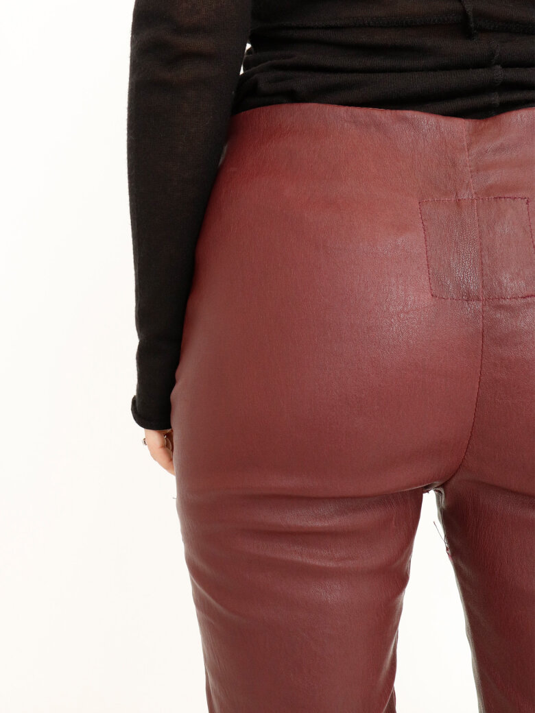 Sort Aarhus - Tight fit leather leggings