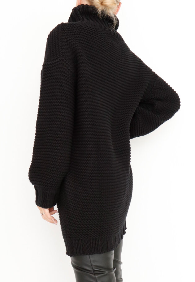 Sort Aarhus - Knit sweater in cotton