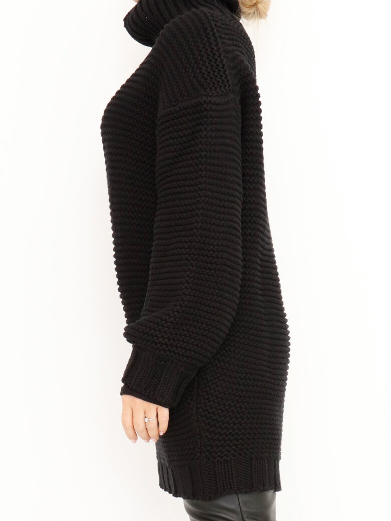 Sort Aarhus - Knit sweater in cotton