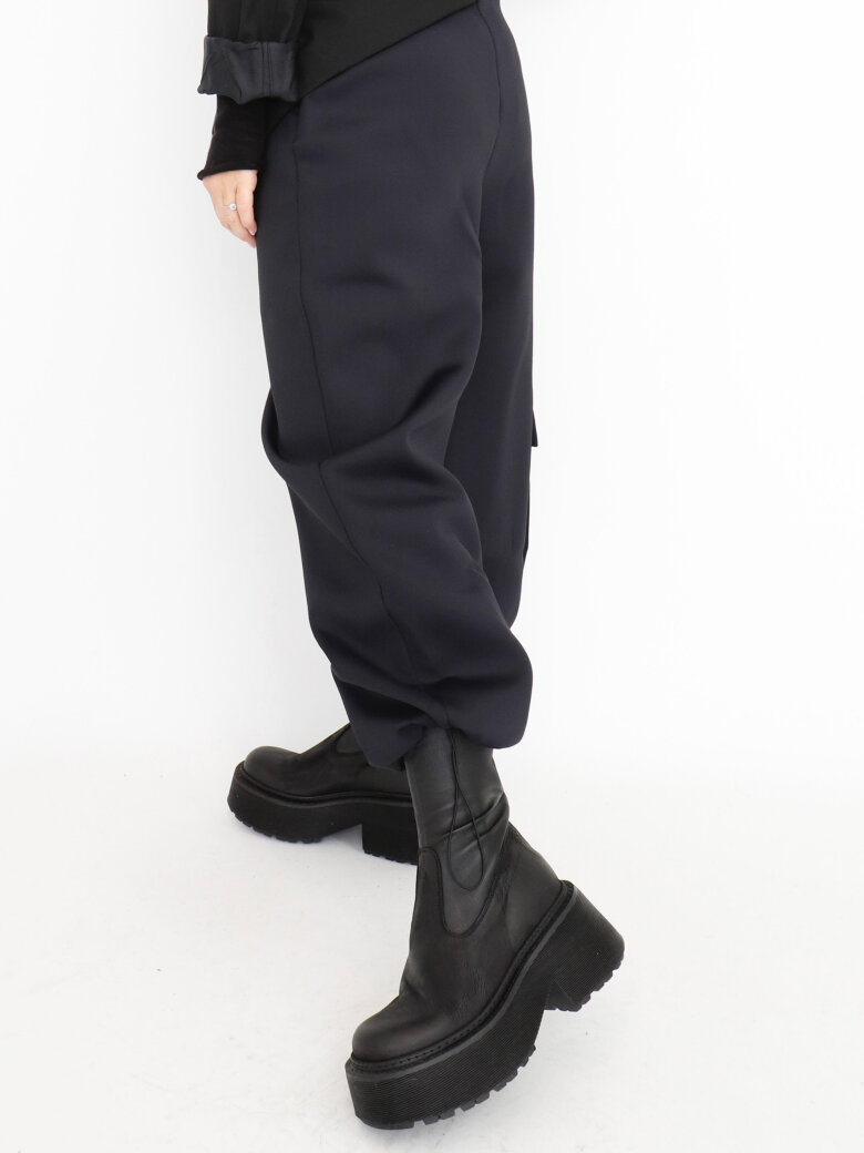 Sort Aarhus - Pants in neoprene with pockets and elastic