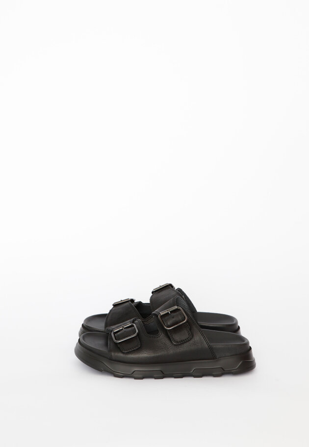 Lofina - Sandal with a footbed sole and buckles.