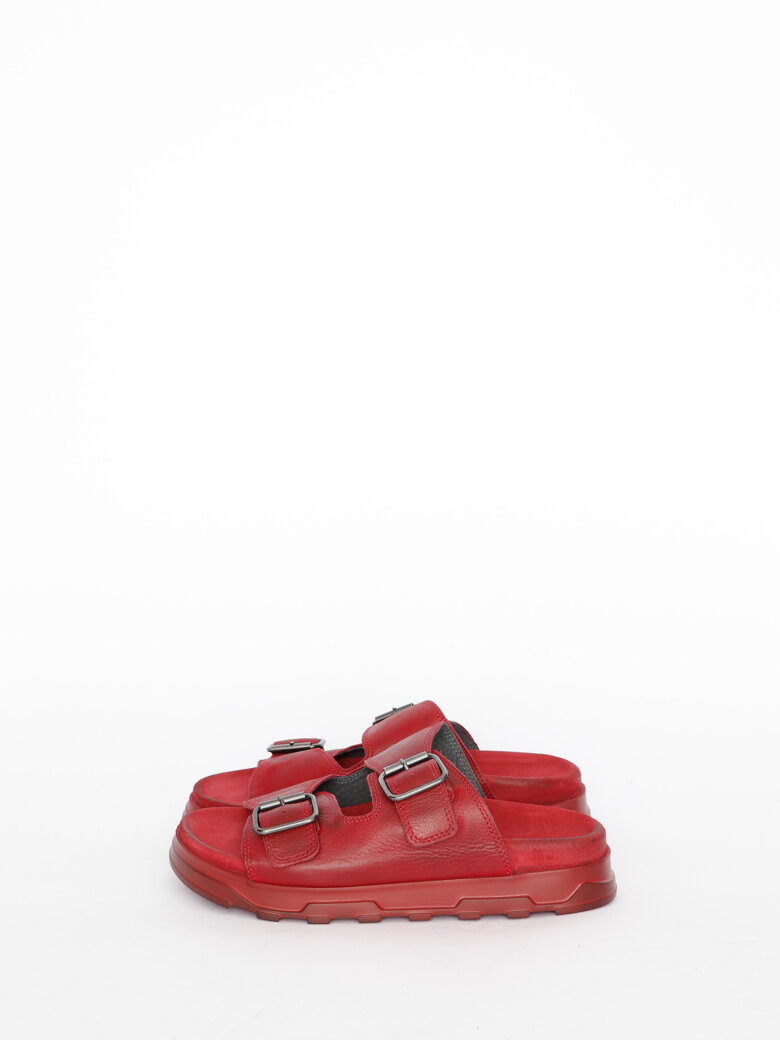 Lofina - Sandal with footbed sole and buckles