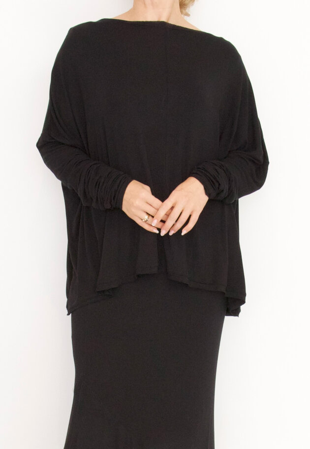 Sort Aarhus - Loose fitted blouse