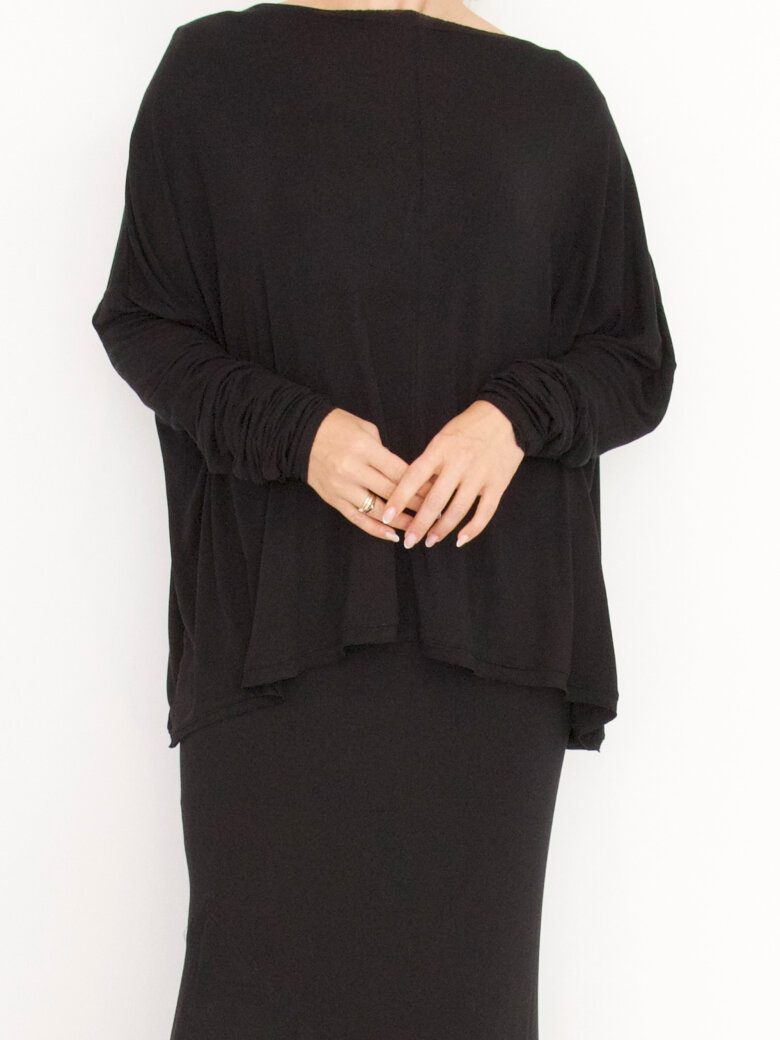 Sort Aarhus - Loose fitted blouse