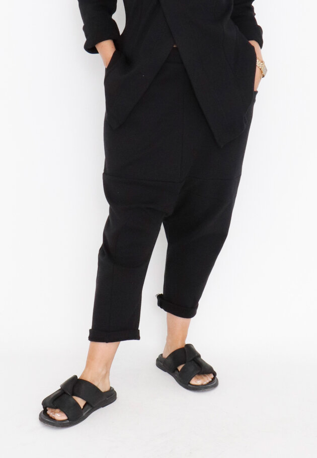 Sort Aarhus - 3/4-length baggy pants