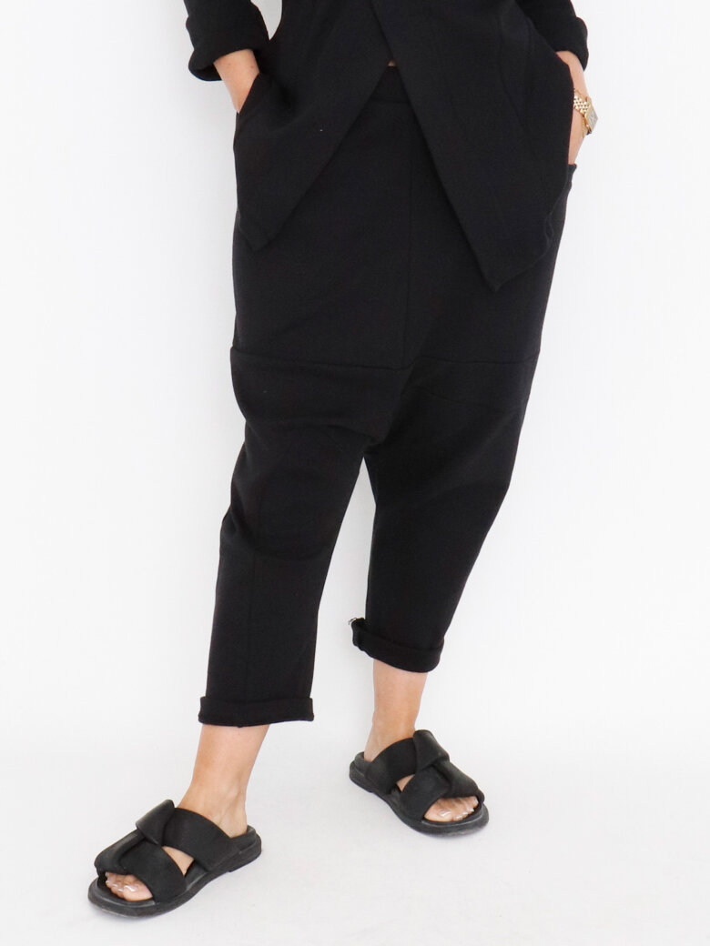 Sort Aarhus - 3/4-length baggy pants