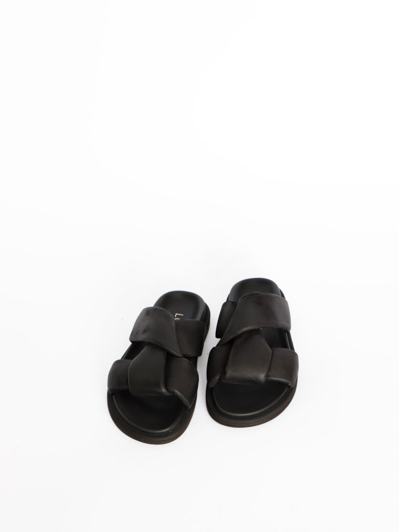 Lofina - Sandal with twist detailing and leather sole