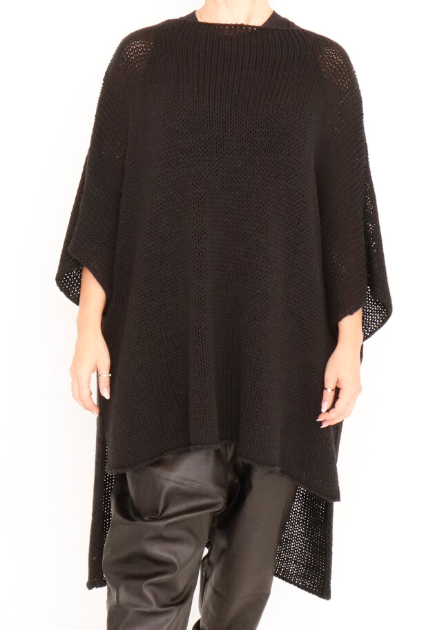 Sort Aarhus - Oversized knit blouse