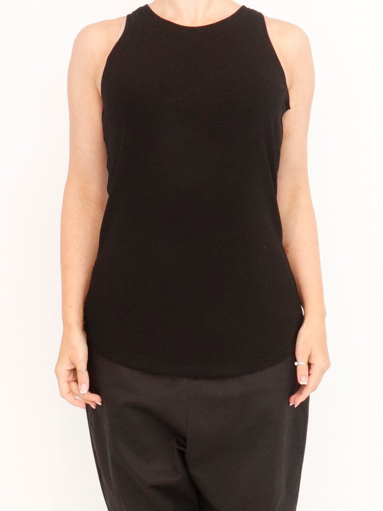 Sort Aarhus - Top in soft ribbed viscose