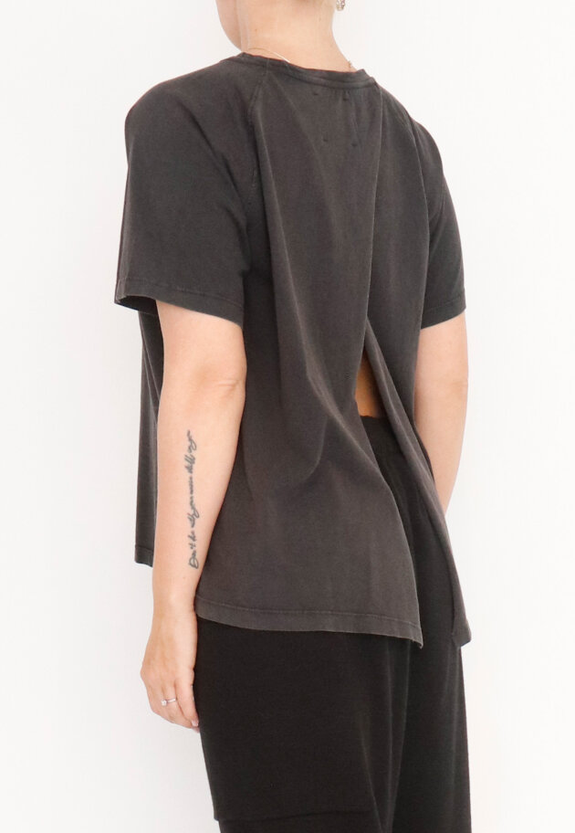 Sort Aarhus - T-shirt with open back