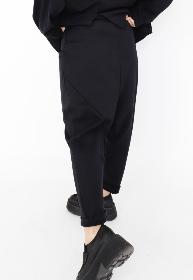 Sort Aarhus - 3/4-length baggy pants