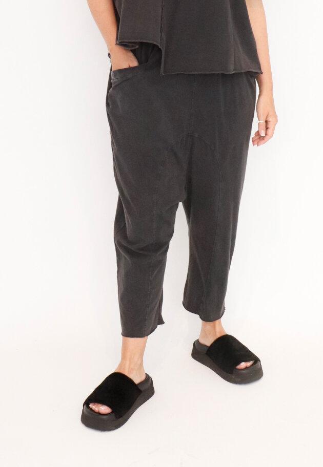 Sort Aarhus - 3/4-length baggy pants